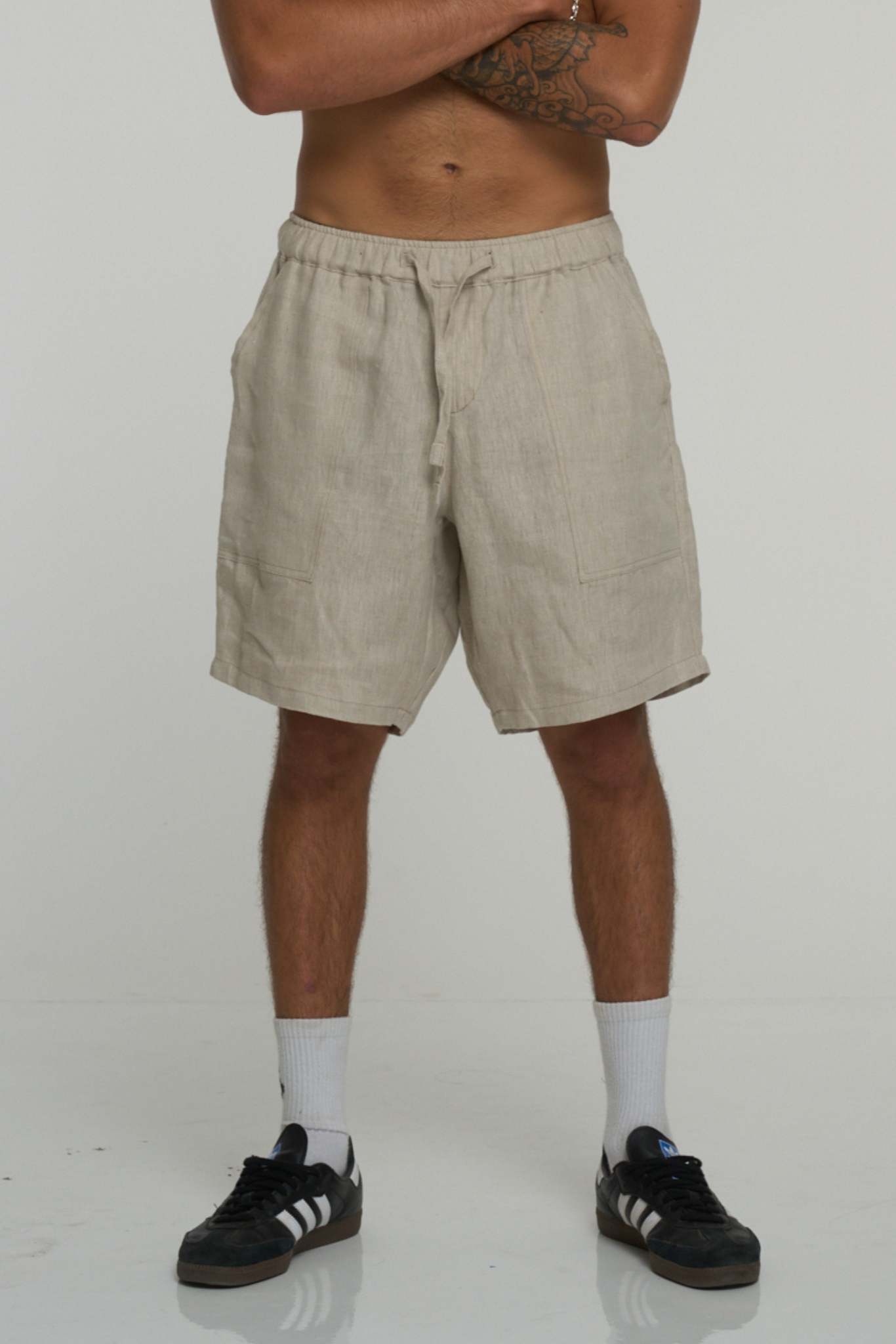 KIEDIS COMFY SHORT | LINEN | NATURAL